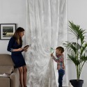 "Sarthi" Aquaclean sheer curtain Made in France Casal