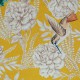 "Forever" Toile de coton rideau fond jaune Thevenon