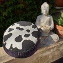 Zafu "Black & White" Coussin de méditation Fabrication Française