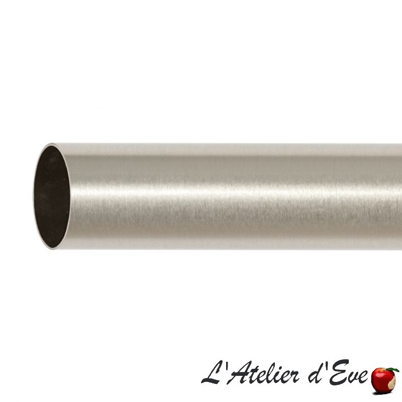 Tube tringle rideaux-Houlès-collection Auro-acier brossé