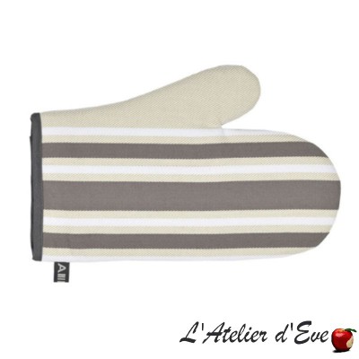 "iHoldy green" Organic cotton mitten basque canvas 30x19cm Artiga