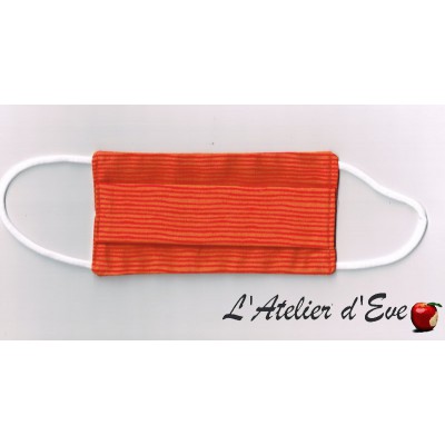 ENFANT Ecomasque orange haute protection tissu spécial respirant Made in France