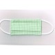 ENFANT Ecomasque carreaux vichy vert clair haute protection tissu spécial respirant Made in France