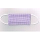 ENFANT Ecomasque vichy petits carreaux mauve haute protection tissu spécial respirant Made in France