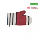 "Gouts rouge" Moufle coton bio toile basque 30x19cm Artiga