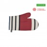 Gouts rouge Moufle coton bio toile basque 30x19cm Artiga