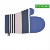 iHoldy bleu Moufle coton bio toile basque 30x19cm Artiga