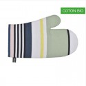 "iHoldy green" Organic cotton mitten basque canvas 30x19cm Artiga