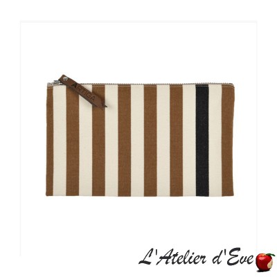 "Lacquy vison" Trousse plate petit modèle Artiga Made in France