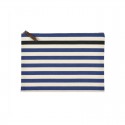 "Lacquy bleu" Trousse plate grand modèle Artiga Made in France