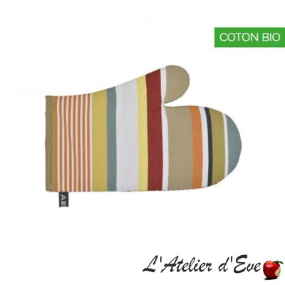 "Garazi" Moufle coton bio toile basque 30x19cm Artiga
