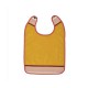 "Garlin ocre" Bavoir éponge bambou Artiga Made in France
