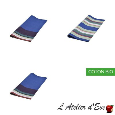 "Aroue" Basque organic cotton towel Made in France 50x50cm Artiga