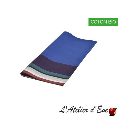 "Aroue" Serviette coton biologique toile basque Made in France 50x50cm Artiga