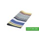 "Iholdy" Serviette coton biologique toile basque Made in France 50x50cm Artiga
