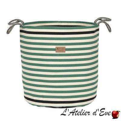 "Lacquy vert" Panière Balthazar Artiga Made in France