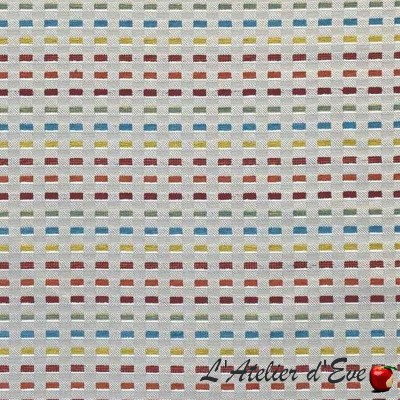 "Sangria" Tissu multi jacquard aquaclean Casal