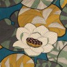 Idris Toile brique grande largeur coton fleurie ameublement Thevenon