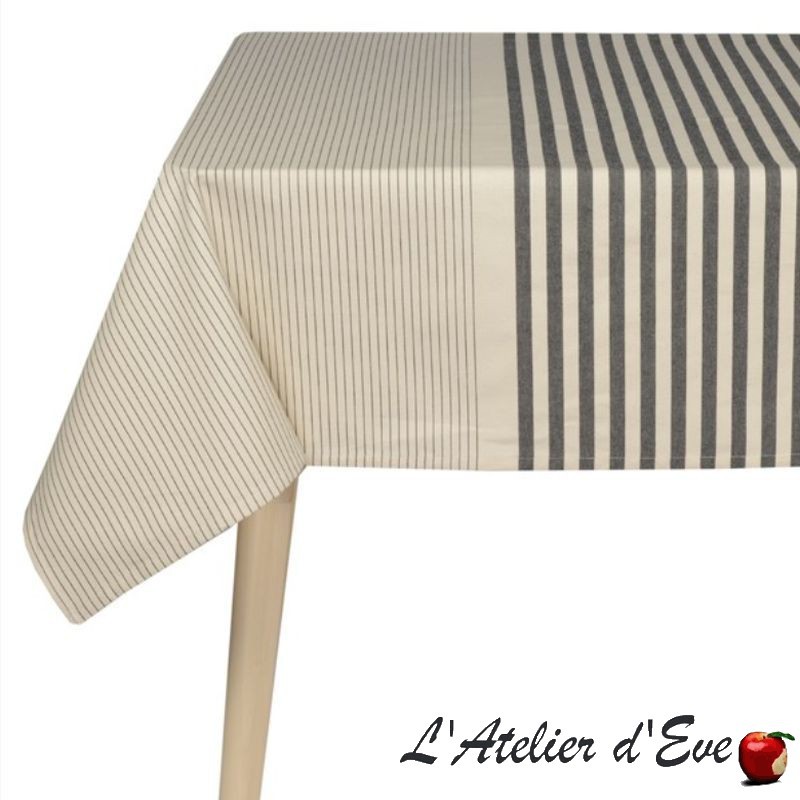 Coated tablecloth Made in France Basque canvas "Sauvelade" Artiga