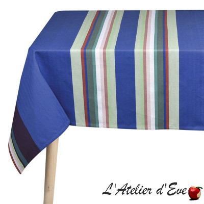 Basque canvas coated tablecloth "Aroue" Made in France Artiga