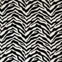 Tissu velours "Africa" Noir/Blanc Casal
