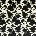 Tissu velours "Normande" Noir/Blanc Casal