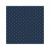 Croquet bleu 6 serviettes de table provençales 50x50cm tissu coton Valdrôme