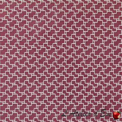 "Sangria" Jacquard aquaclean fabric Casal