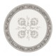 "Haveli taupe" enduit Nappe ronde provençale Valdrôme Made in France