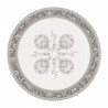 Haveli taupe enduit Nappe ronde provençale Valdrôme Made in France