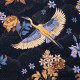 "Tsuru" Rideau bleu nuit Made in France Thevenon