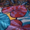 Idris Linen flowered fabric furnishing Thevenon