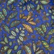 "Rainbow tree grand" 24159-12 bleu roi velours tissu ameublement Thevenon