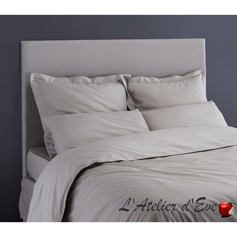 "Caméléon" Tête de lit déhoussable lin lavé gris souris Thevenon