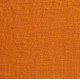 1529848 orange Lin lavé - Tissu ameublement 100% lin uni 