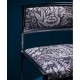 "Crystal" 2411601 crème fond noir trame Toile coton ameublement Thevenon