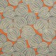 "Harvest" orange Rideau 100% coton Made in France 