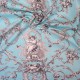 Ludivine toile de jouy bleu Thevenon grande largeur 100% coton