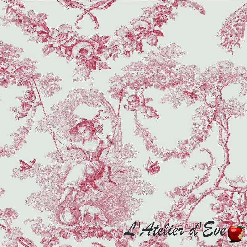 Ludivine (14 coloris) Tissu ameublement toile de jouy grande largeur Thevenon