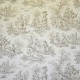 "A la campagne" beige Toile de jouy coton Casal