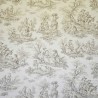 A la campgne bleu Rideau Made in France toile de jouy Casal