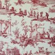 "The works of the factory" Curtain Made in France toile de jouy Casal