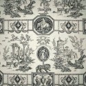 Toile de jouy coton "Diane chasseresse" Patrimoine Casal