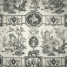 Diane chasseresse bleu Toile de jouy coton Casal