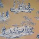 "Plaisir d'été" beige Rideau Made in France toile de jouy Casal