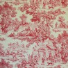 Ronde villageoise bleu Rideau Made in France toile de jouy Casal