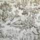 "Ronde villageoise" Curtain Made in France toile de jouy Casal