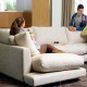 Zapata: Tissu ameublement aquaclean aspect lin