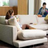 Zapata aigue marine: Tissu ameublement aquaclean aspect lin