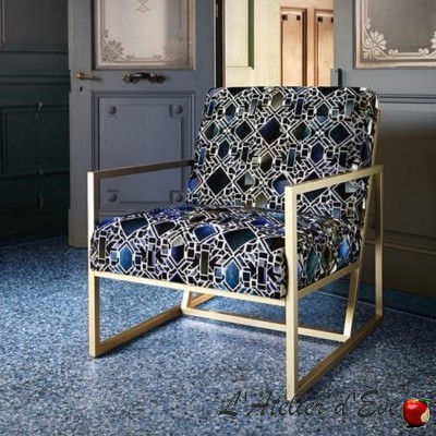 "Vitrail" Jacquard velvet fabric Casal